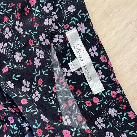 Lovers and friends floral one long sleeve crop top small - Picture 3 of 4